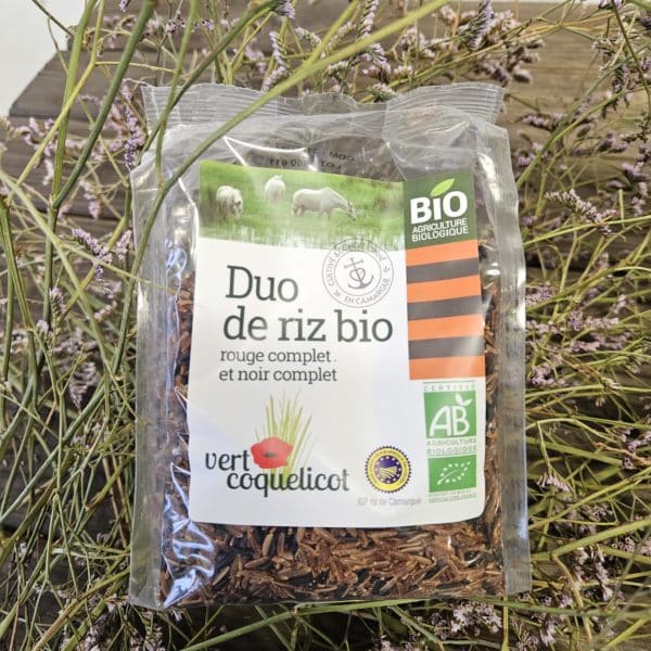 Duo de Riz, Riz Rouge et Riz Noir Bio 500gr