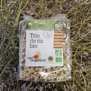 Trio de Riz, Riz demi-complet, rouge et noir Bio 500gr