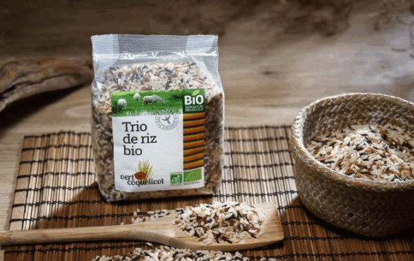 Trio de Riz, Riz demi-complet, rouge et noir Bio 500gr – Image 2